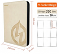 Premium 9-Pocket PU Trading Card Binder, Large Capacity Card Album
