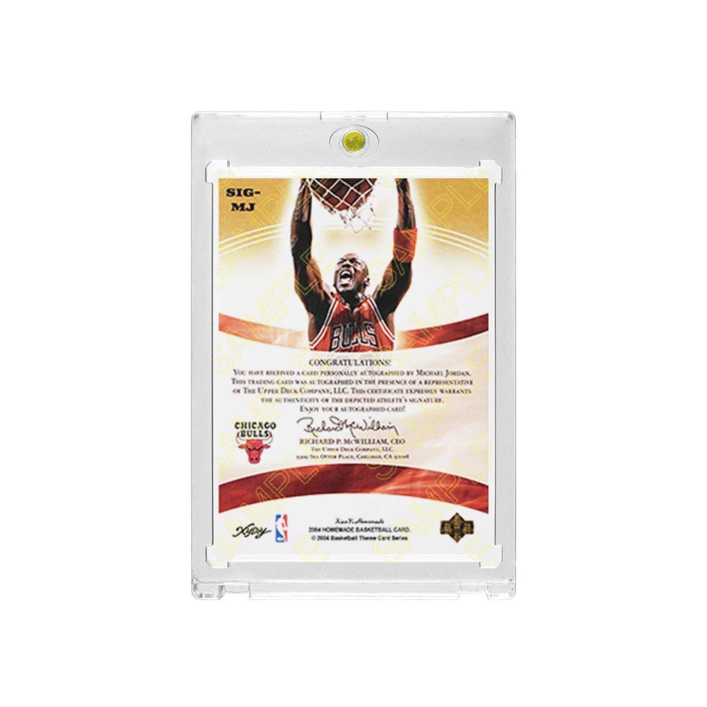 Bulls Michael Jordan Dunk Vintage Basketball Collectible Card with Display Case