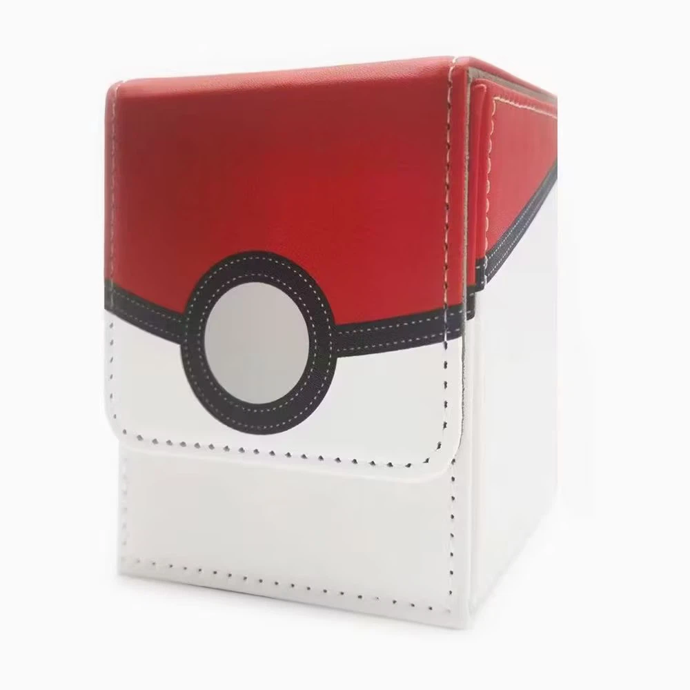Pokeball PU Leather Deck Box | Pokemon TCG Card Storage Case